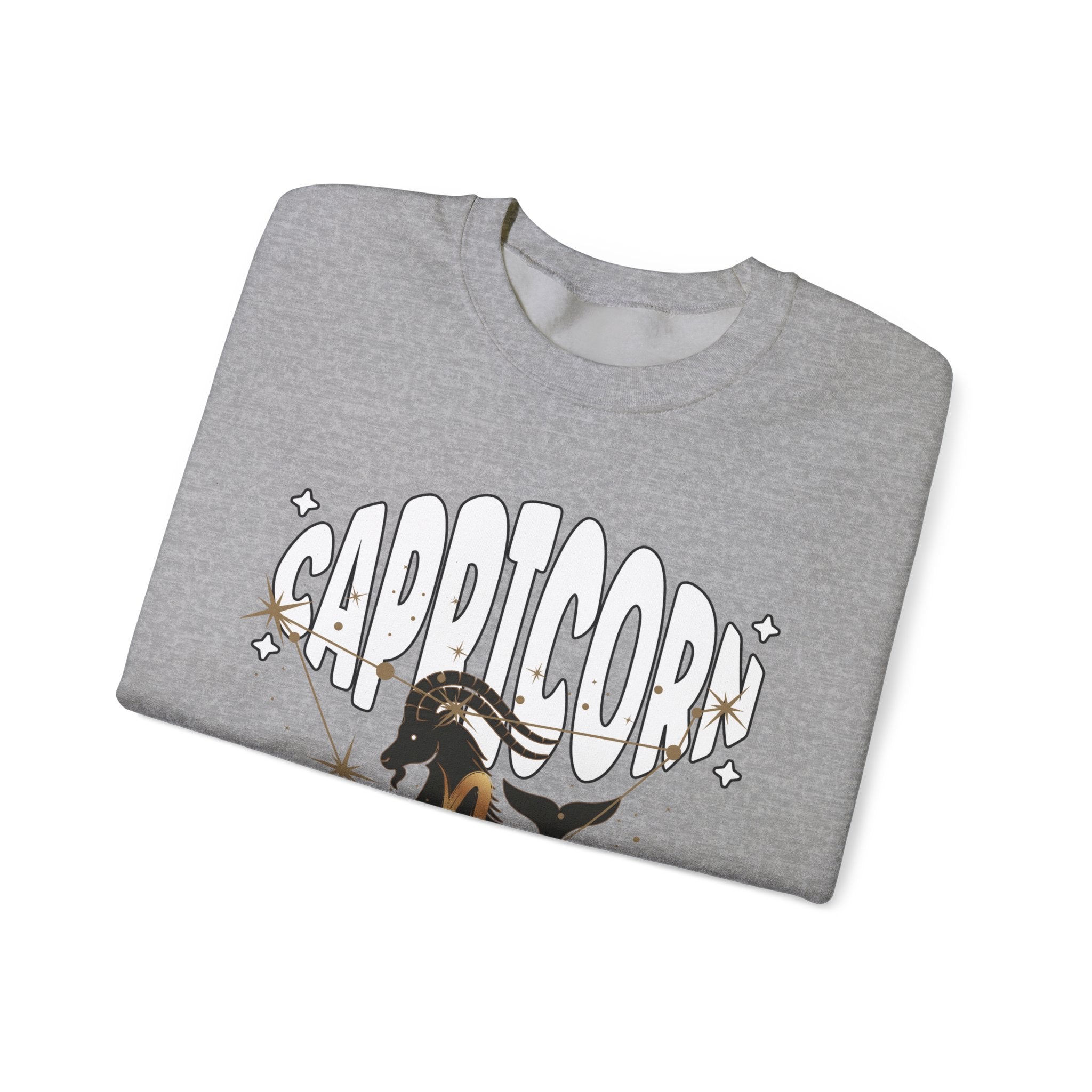 Capricorn Zodiac Casual Unisex Crewneck Sweatshirt